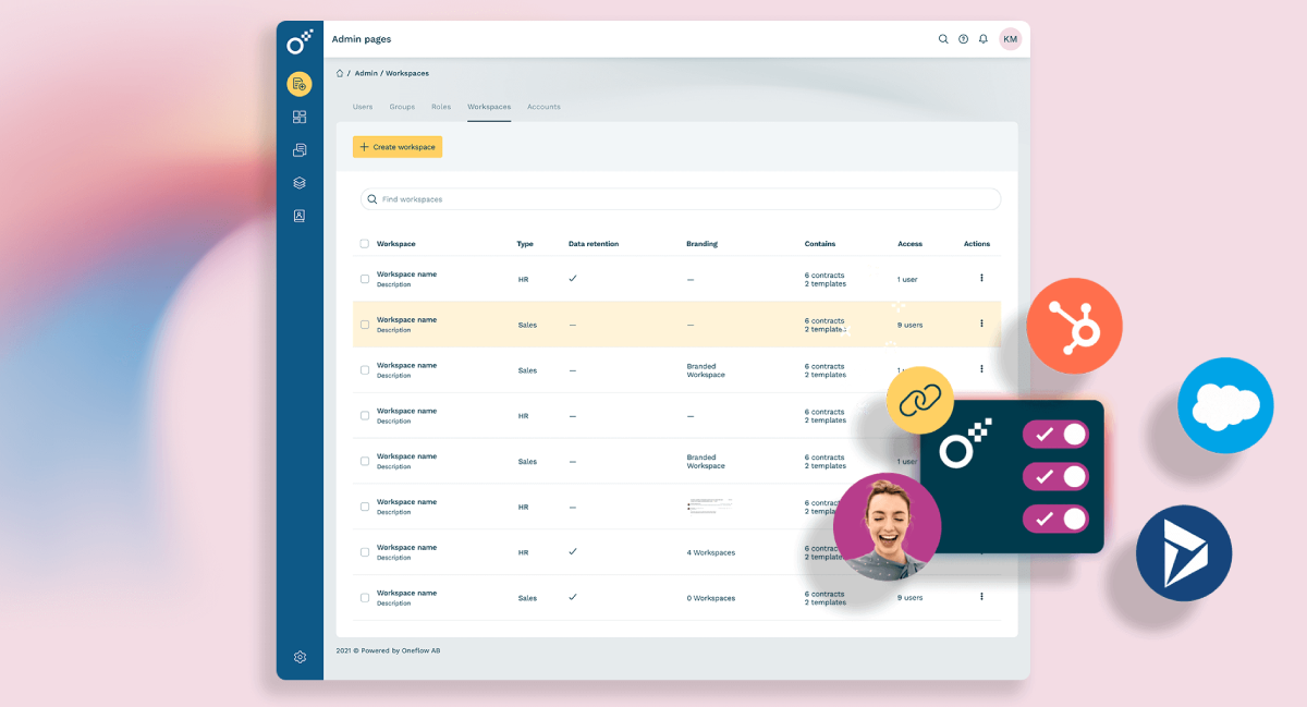 Oneflow real time edits